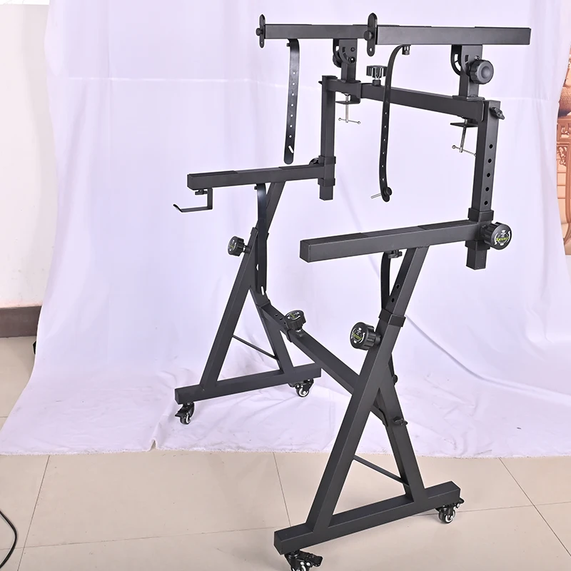 Full Metal Thickened Two Layer Piano Stand Z Type Adjustable for 88 Keys 76 Keys 61 Keys Keyboard Stand with Wheels Raremic
