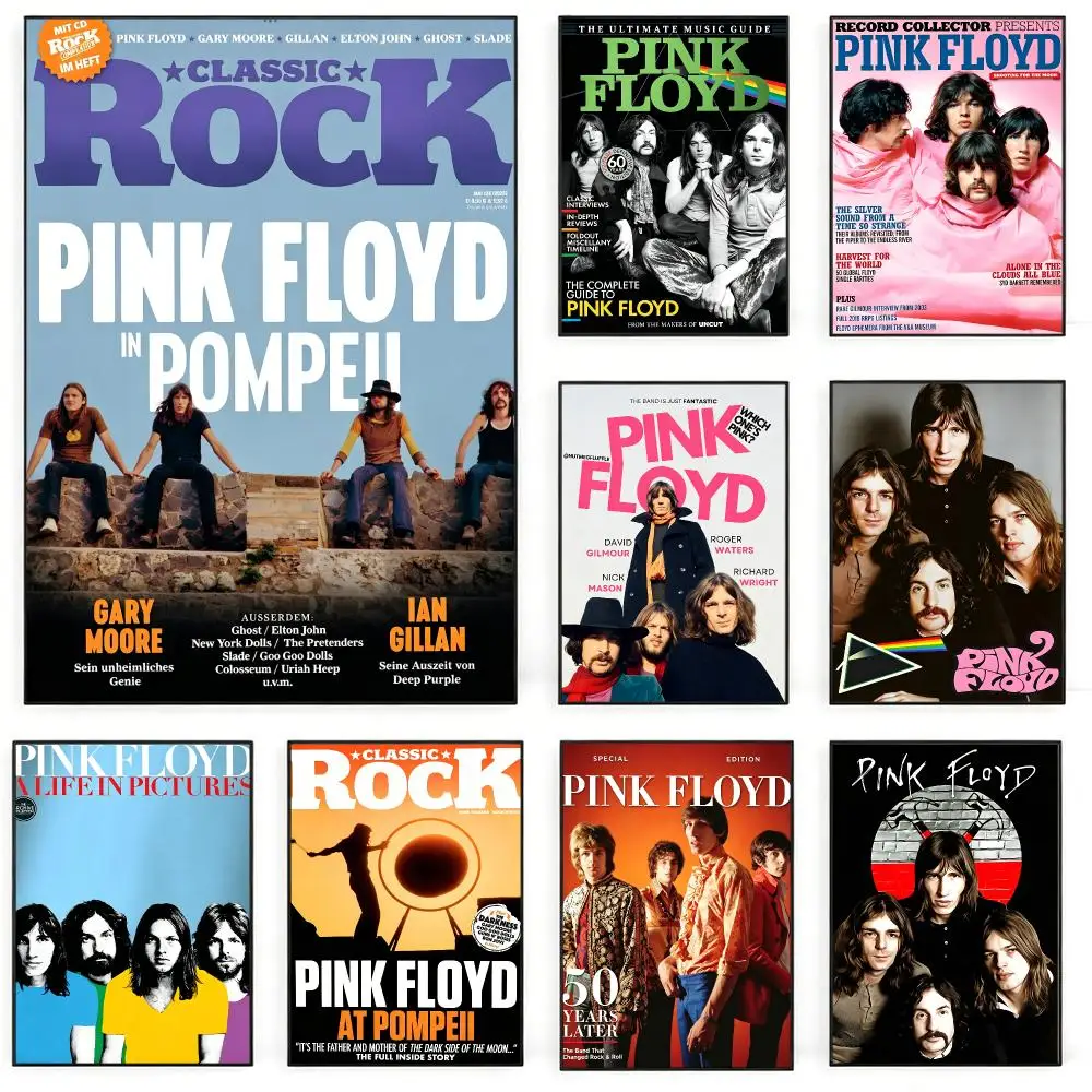 Band Pink FloydS Poster Poster Nordic HD Self-Adhesive Wall Sticker Home Café Bedroom Living Room Art Decor Gift