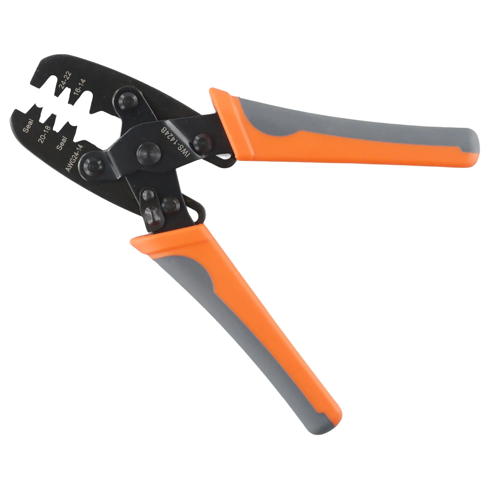 

Профессиональный обжимной инструмент IWISS IWS1424B для неизолированных открытых клемм, совместимый с разъемами Weather Pack