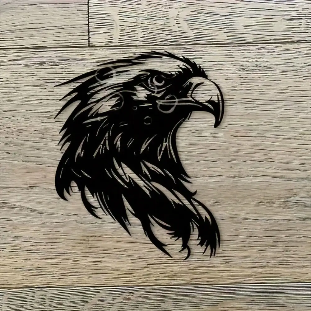 CIFbuy Vintage Eagle Metal Wall Art Iron Falcon Statue Study Room Decor Wilderness Corner Power Mural For Bird Lovers