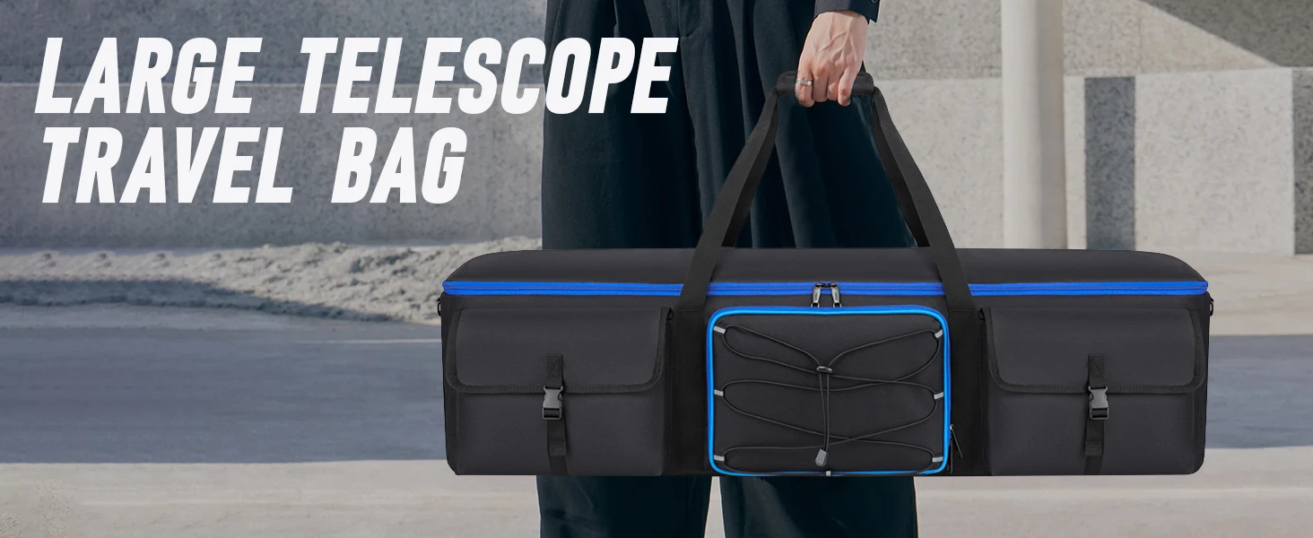 98–103 cm Astronomische Teleskop-Schutztasche, tragbare Aufbewahrungstasche, Schultertasche, Rucksack für Celestron-Zubehör – Detail 2