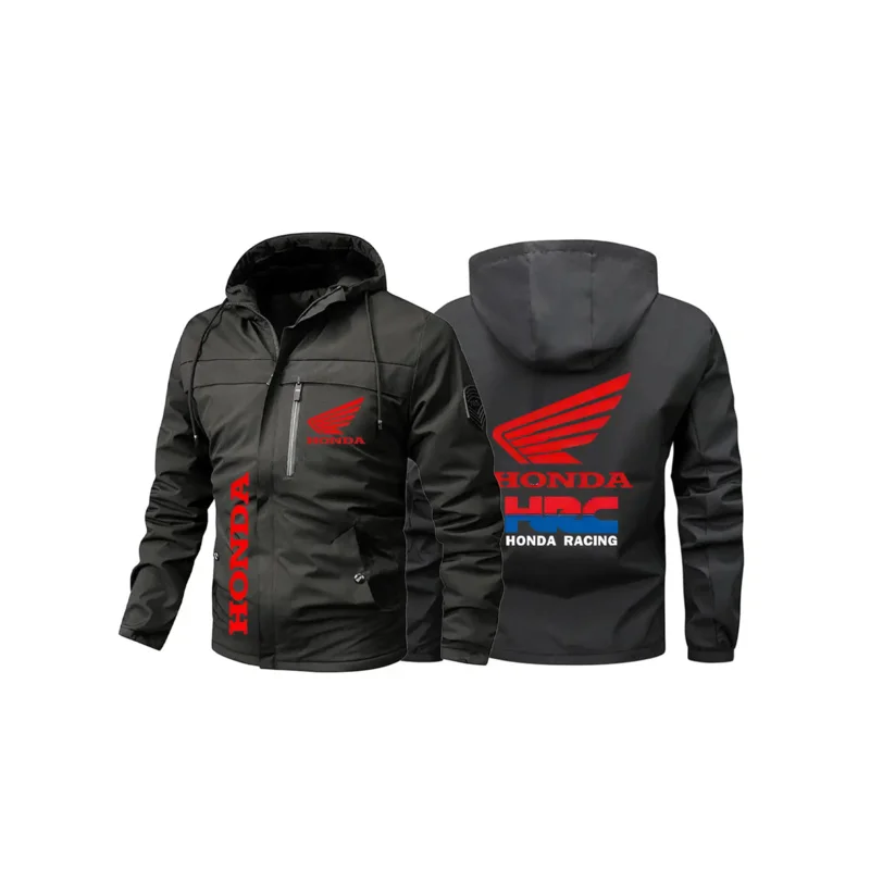 

Honda Мужская осенняя ветровка с карманом на молнии, солнцезащитная куртка, ультралегкая дышащая ткань с УФ-излучением