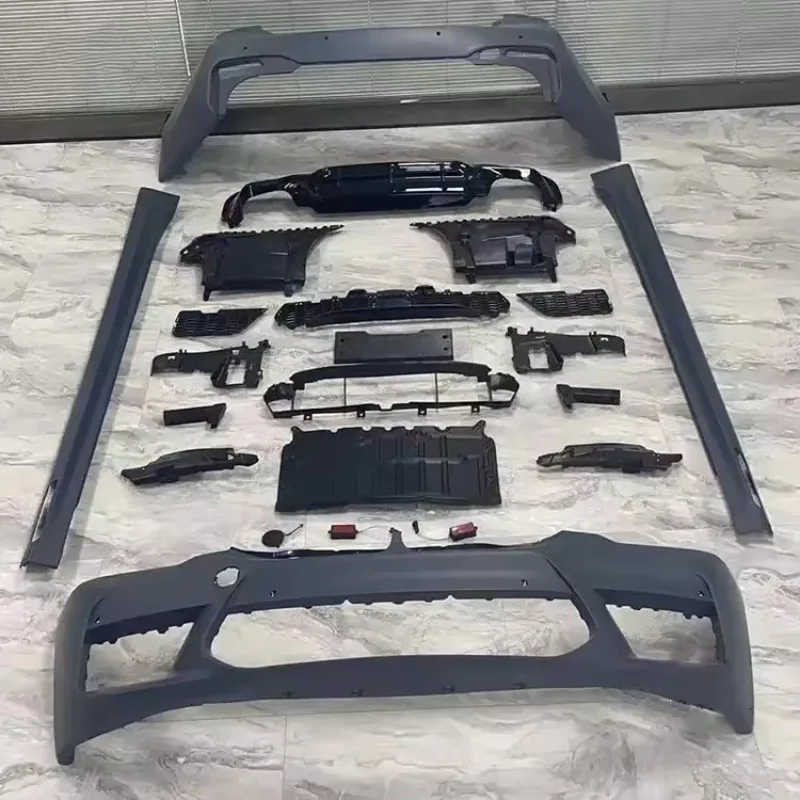 

XDS G30 F90 Parts Body Kit For 5 Series 2018-2020 G30 Upgrade To F90 M5 Front Rear Bumper With Grille Bodykit Side Skirts LiHigh