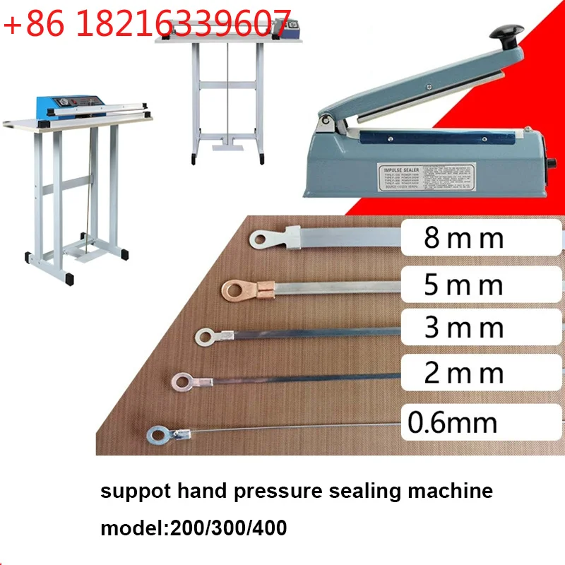 Multi 10PCS Sealer Replacement Element Grip And Teflon Tapes Impulse Sealer Repair Kits For Model PFS FS Electric Heating Wire
