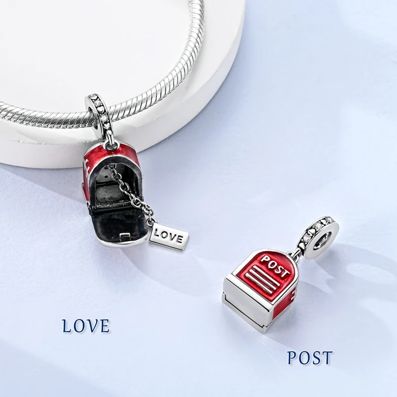 925 Sterling Silver Campus Diary Backpack Books Football Tennis Charms Beads For Women Fit Original Bracelet DIY Jewelry Gifts