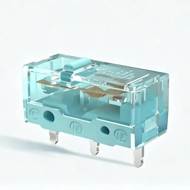 Kailh GM9.0 Micro Switch New Style 3 Pin Transparent Shell Blue Dot 90 Million Clicks Lifespan for Gaming Mouse
