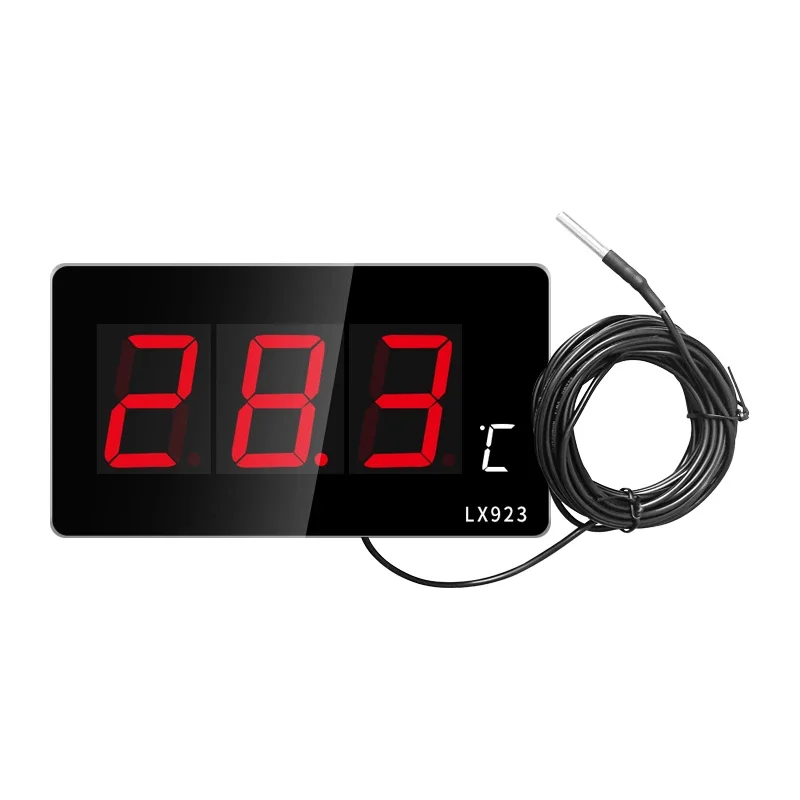 Termômetro Digital com Tela Grande Detector de Temperatura para Sauna Interior e Exterior Room Probe Termômetro Eletrônico para Casa Piscina