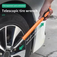 Extendable Lug Wrench with Interchangeable Sockets Car Repair Tool Set for Wheel Tire Spanner