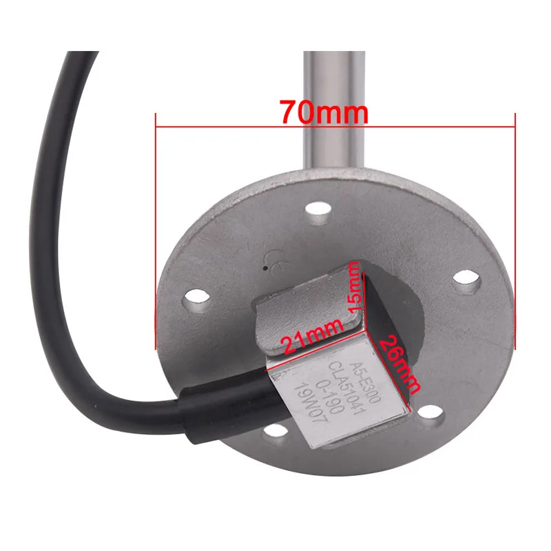52mm 240-33ohm 0-190ohm Digital Fuel Level Gauges with 100 150 200 250 300 350 450mm Fuel Level Sensors Senders for Auto Boat