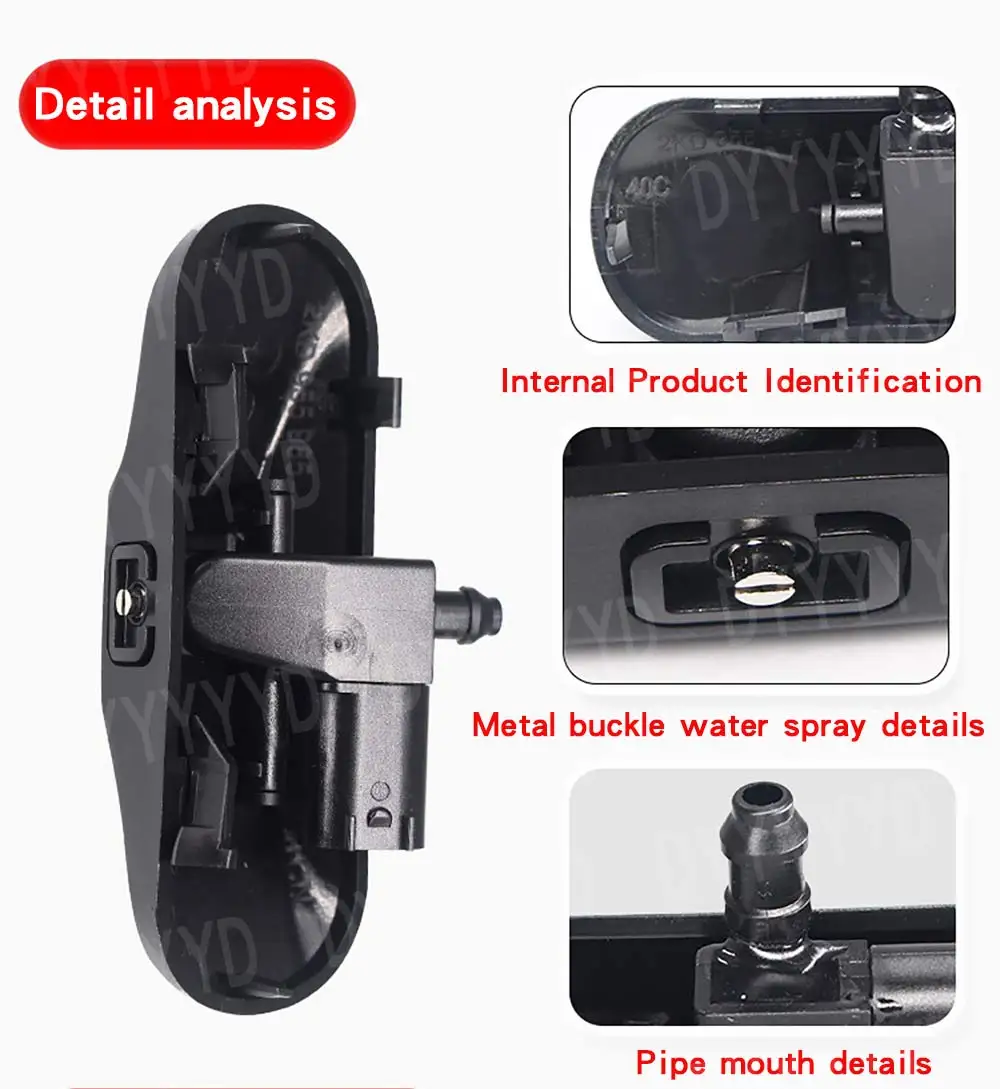 For Audi A1 A3 A4 B8 A6 C7 C8 A7 C7 A8 Q3  Q5 Q7 Front Windshield Washer Nozzles Jet Heated Windscreen Glass Wiper Spray Nozzles