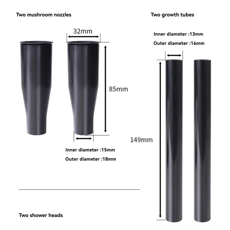 

ABZV-Water Fountain Nozzle Water Fountain Spray Head Set For Garden Ponds Tabletop Fish Ponds