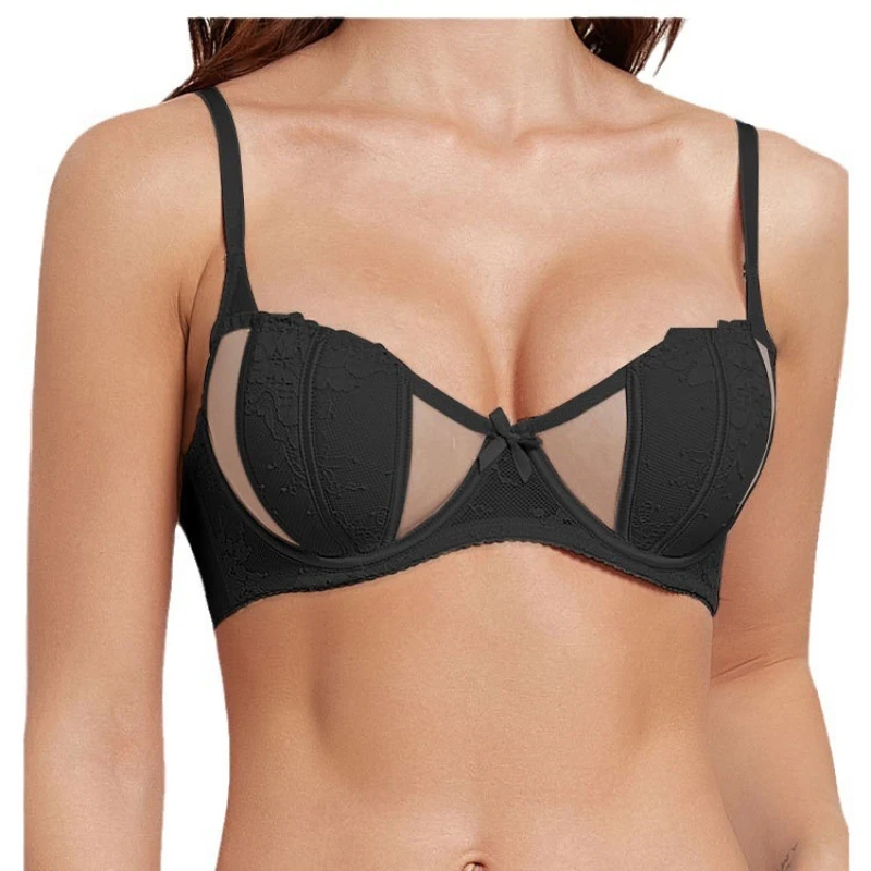 

Underwear Thin Section Big Breasts Show Small Top Support Anti-sagging Breasts Adjustment New Hot Style Sexy Bra For Women