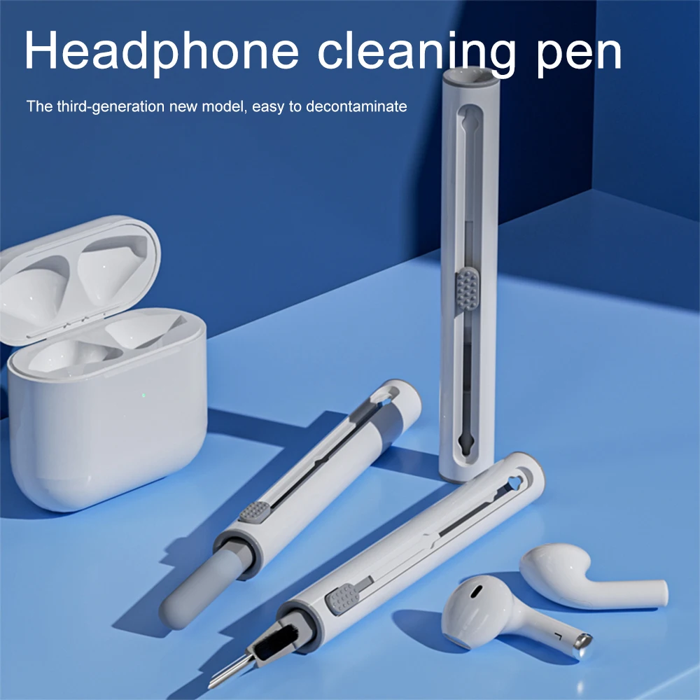 Cleaner Kit Bluetooth Earphones Cleaning Pen Wireless Earbud Cleaning Tool For Airpods Pro 3 2 1 Bluetooth Headsets Clean Brush