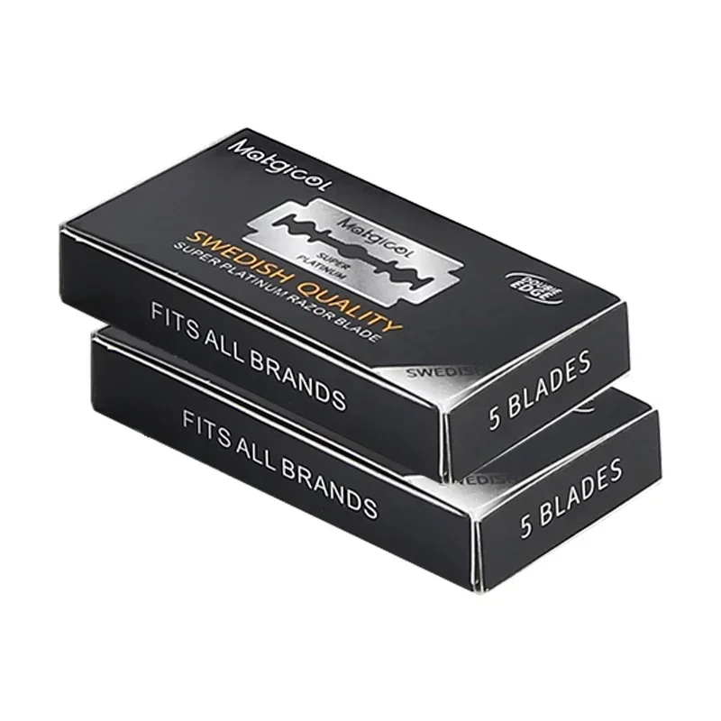 10 шт. лезвие с двойным лезвием из нержавеющей стали, ультра-острые безопасные лезвия для бритья лезвия для ручной бритвы