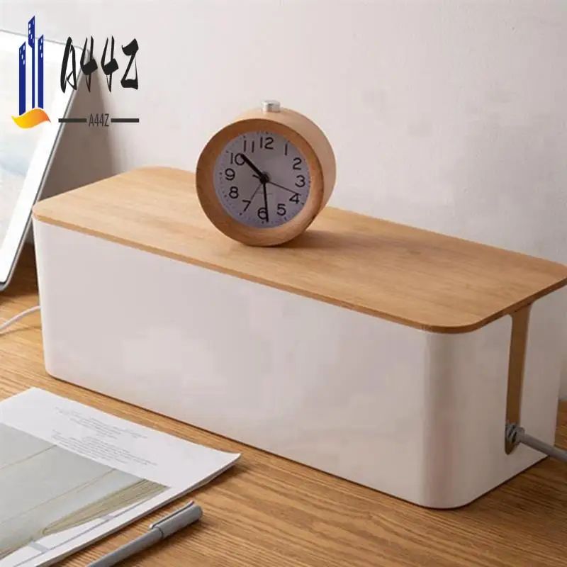 A44Z-كابل صندوق تخزين مقبس الطاقة المنظم كابل مرتب صندوق تخزين خط الشبكة صندوق تخزين شاحن إدارة الأسلاك