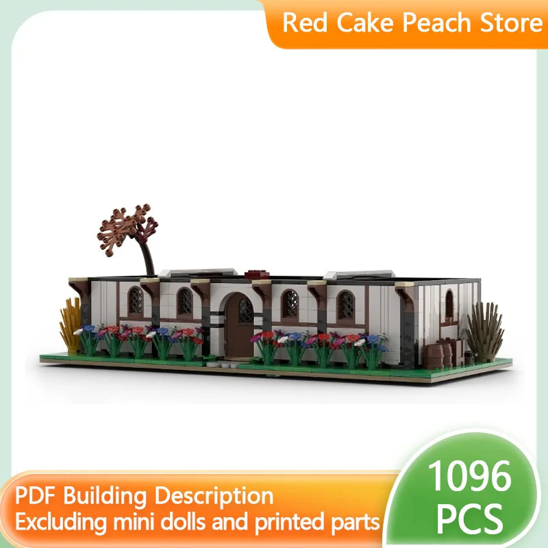 

Medieval Castle Model MOC Building Bricks Single-Story Residence Modular Technology Children Holiday Gifts Assemble Toys Suit