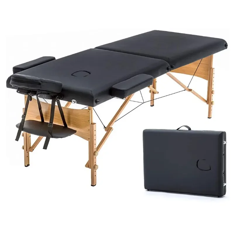 Portable Folding Lightweight Massage Table Full Body Spa Thai Massage Bed with Facial Holes