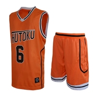 Anime Kuroko Basketball Basuke Cosplay Shutoku School Uniforms Midorima Shintaro 6 Jersey Set Sportswear T-shirt Shorts Costume
