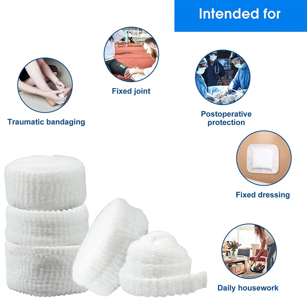 1 Roll Net Tubular Bandage Elastic Breathable Mesh Wound Dressing Fix Retainer Stretch Tube Bandages For Wrist Forearm Elbow Arm