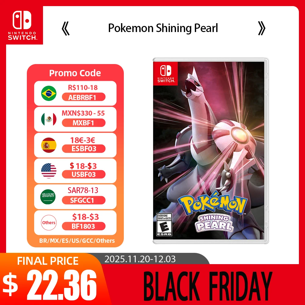 Pokemon Shining Pearl-Ofertas de juegos de Nintendo Switch 100% tarjeta de juego física Original oficial Genre de aventura para Switch OLED