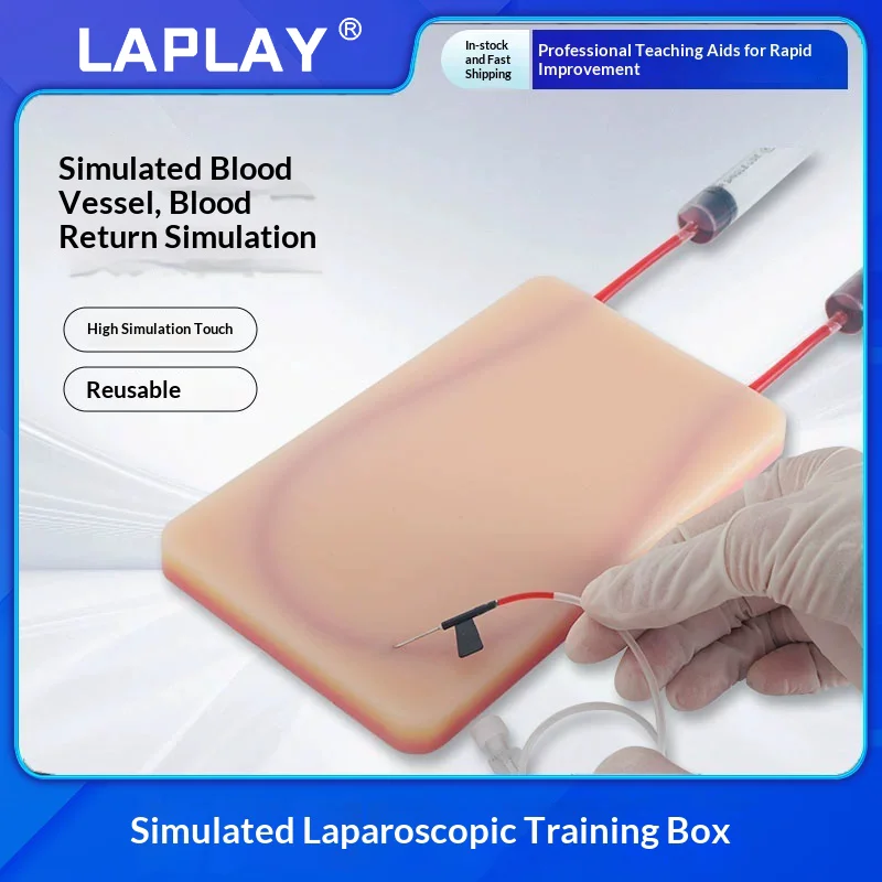 Nurses Training with Blood Returning Package Pad Intravenous Venipuncture IV Injection Silicone Wound Skin Suture Training Model