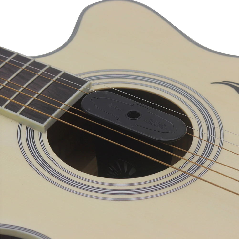 

Acoustic Guitar Humidifier Ukulele Moisturizer Black Sponge Breathable Design Protect Wood Cracking Drying Lasting Use For