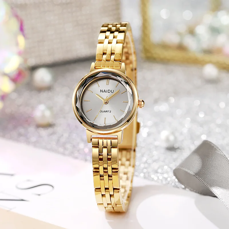 Vintage Style Fashion Round Dial Quartz Watch Steel Strap Pointer Digital Wristwatch Women Clock Relogio Feminino Dropshipping