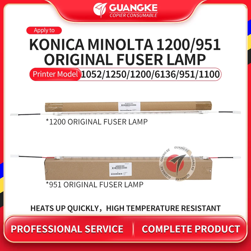 A0G6M33000 Ban Đầu Fuser Đèn Sưởi Cho Konico Minolta 1052 1250 1250P 1051 1200 1200 P 6136 1250 1200 P (208V,900W / 1100W)