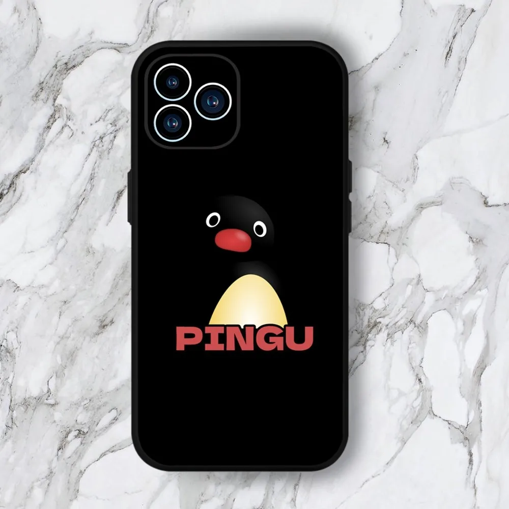 Cartoon Pingu Cute Phone Case For Samsung Galaxy S22 S23 Ultra S21 S20 FE Plus Note 20 Soft Cover