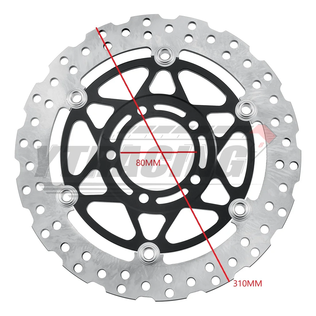 Cakram rem roda depan sepeda motor KAWASAKI ZX6R NINJA 636 13-21 Z800 13-16 Z1000 14-20 ZX-10R 08-15