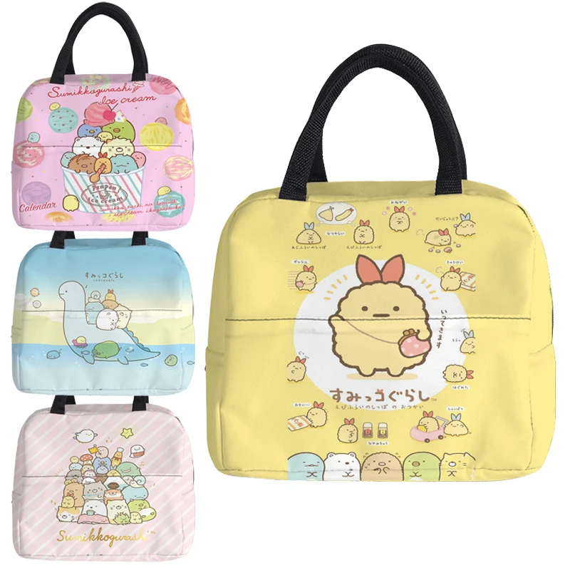 Sumikko Gurashi Waterproof Cooler Bag Picnic Insulated Lunch Box Foldable Ice Pack Portable Food Thermal Bag Drink Carrier