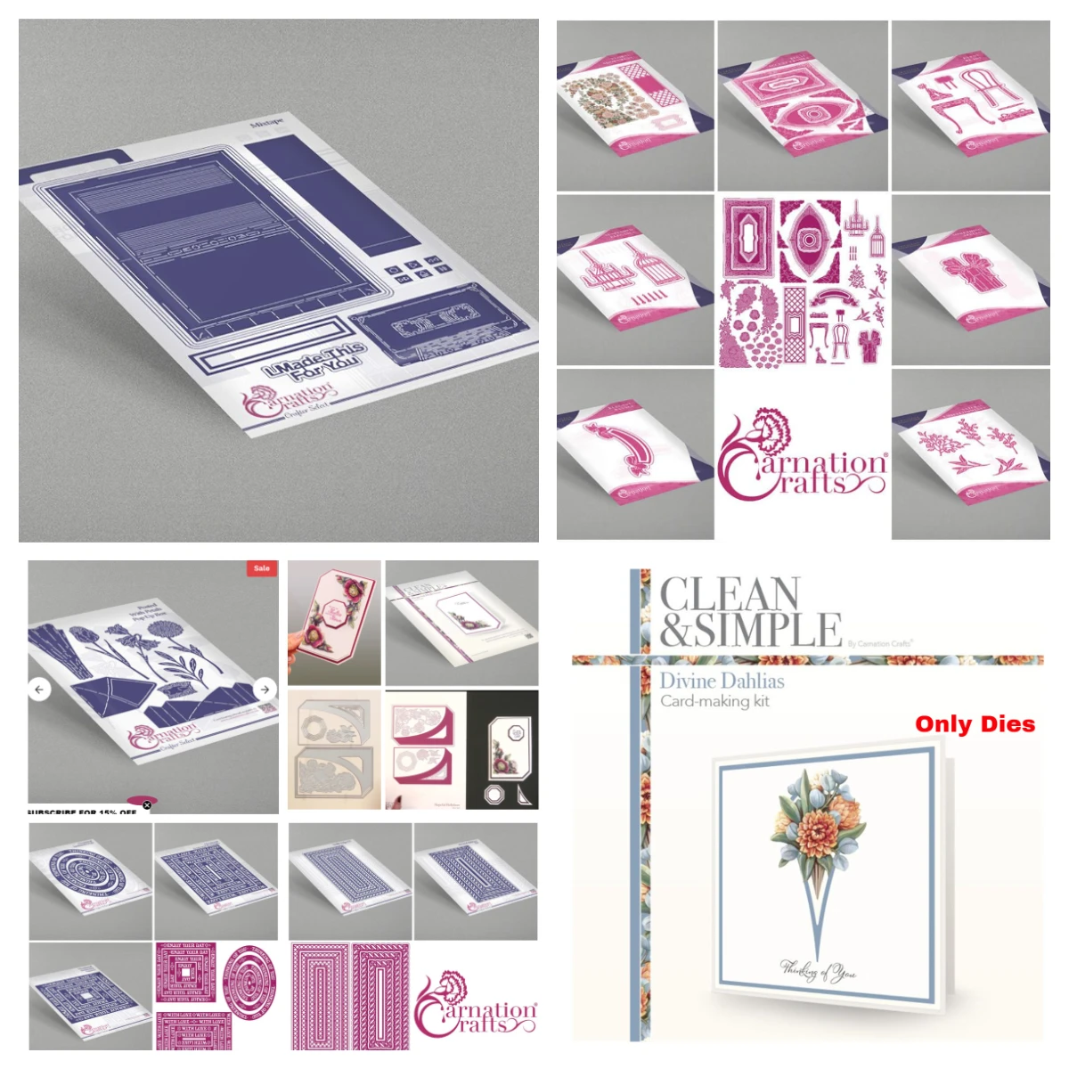 

Mixtape Die Set Divine Dahlias Metal Cutting Dies Scrapbooking Decoration Embossing Cut Die Template DIY Photo Album