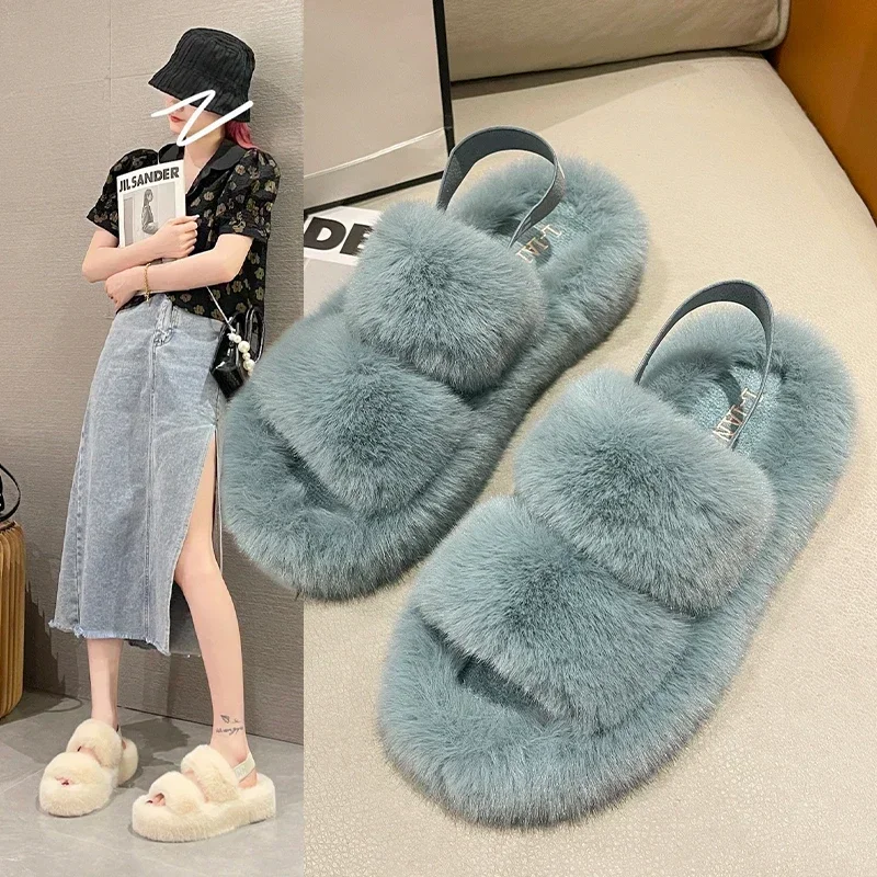 New Winter Women\'s Slippers Fashionable Design Warm Slippers Indoor Slippers Open Toe Women\'s Cotton Shoes Slippers for Women