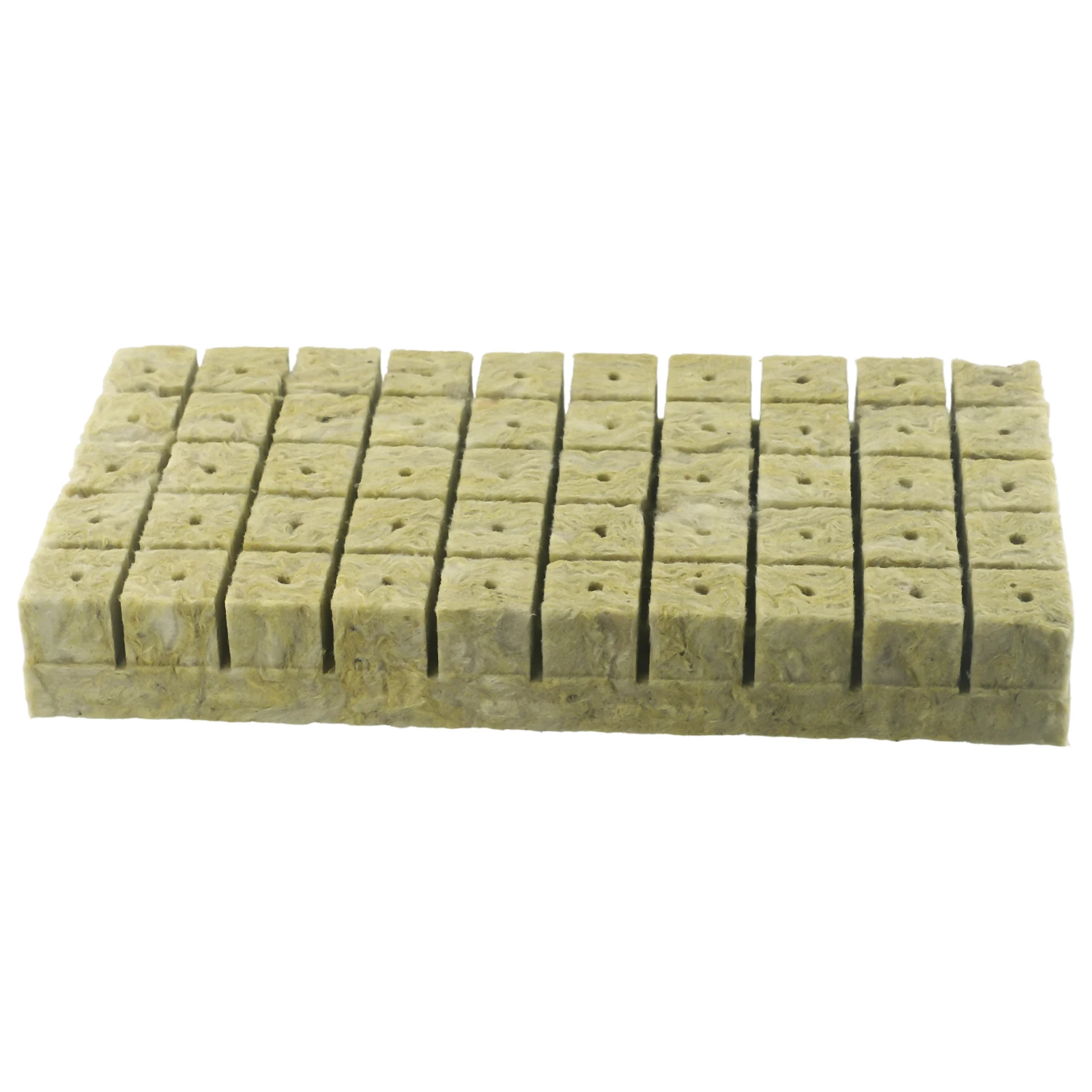 50/100 Pcs Rock Wool Starter Plugs Grow Cubes Hydroponic Grow Media Planting Cubes For Cuttings Propagation