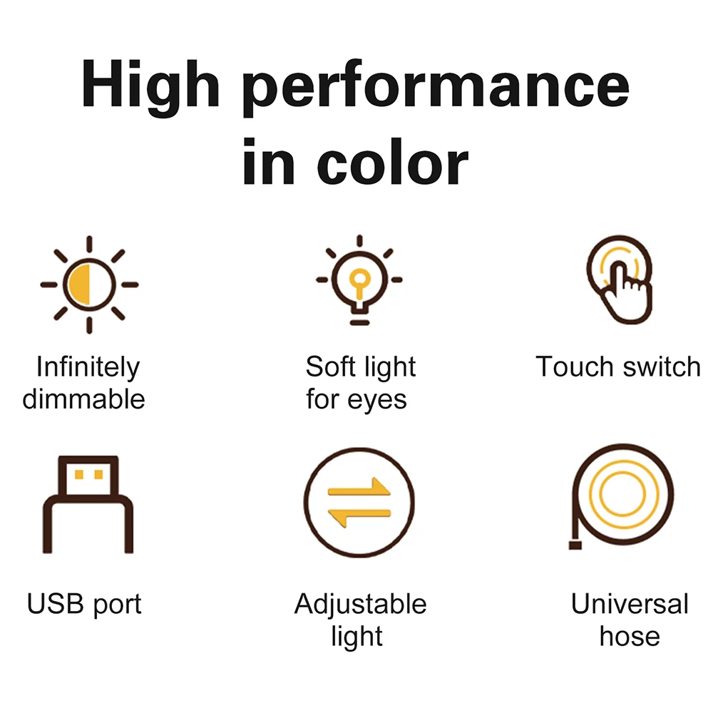 DC 5V USB Night Light LED Touch Sensor Bendable Mini Book Reading Light Voice/Remote Control Home Supply