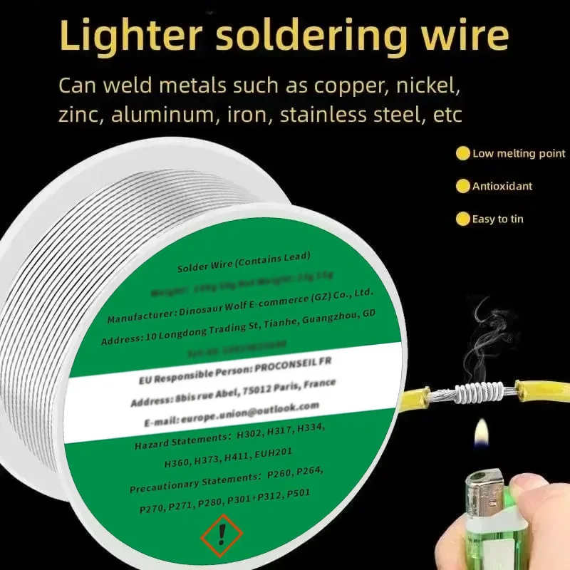 0.8mm 1.0mm 20g 50g 100g Soldering Tin Wire Tin Melt Rosin Core Solder Soldering Wire Roll No-clean FLUX 2.0%
