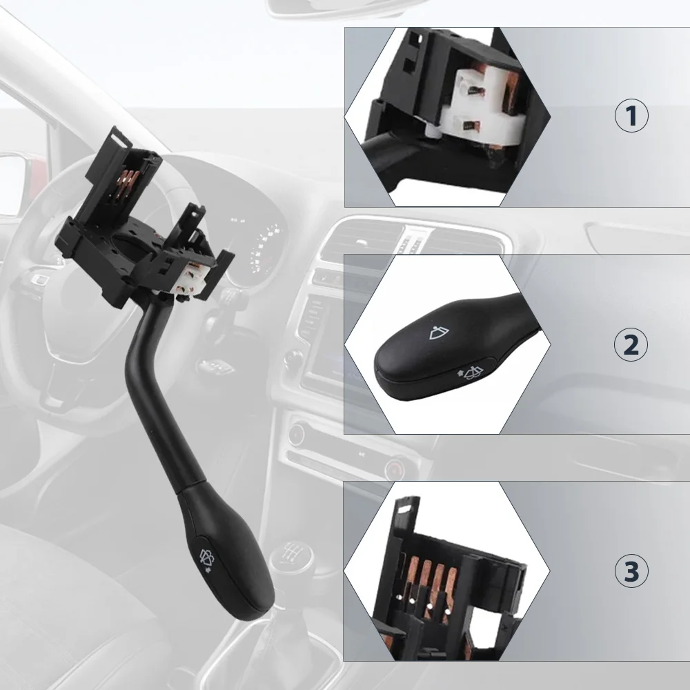 

6KM953519, 6K5953519B 6K5953519BB41 5 Pins Car Wiper Switch For Volkswagen VW Polo Classic/Variant SEAT CO CORDOBA CA CADDY