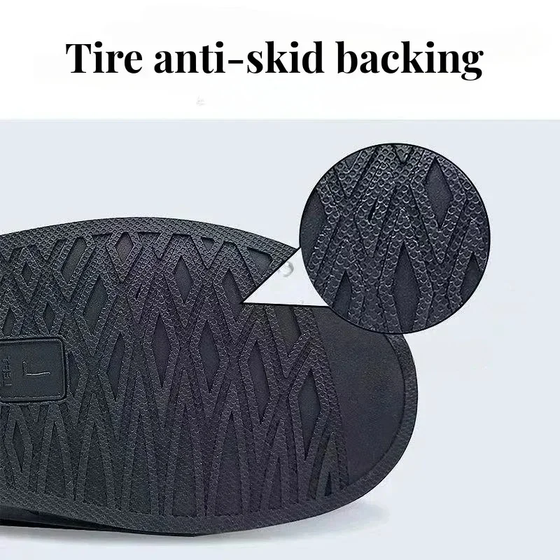 Reusable Motorcycle Bike Rain Shoes Cover Anti-Slip Boot Pants Covers Unisex Cycling Shoes Protectors for Rainy Snowy Day