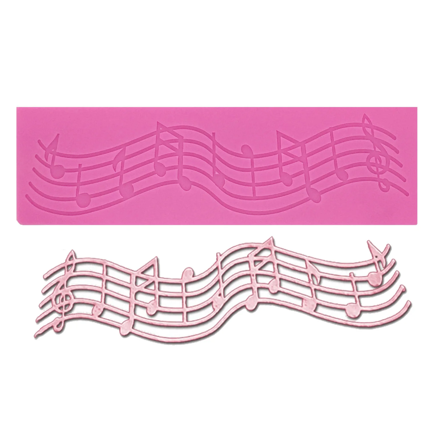 Music Note Silicone Mold for Chocolate Gummy Epoxy Resin Polymer Clay Baking Supplies