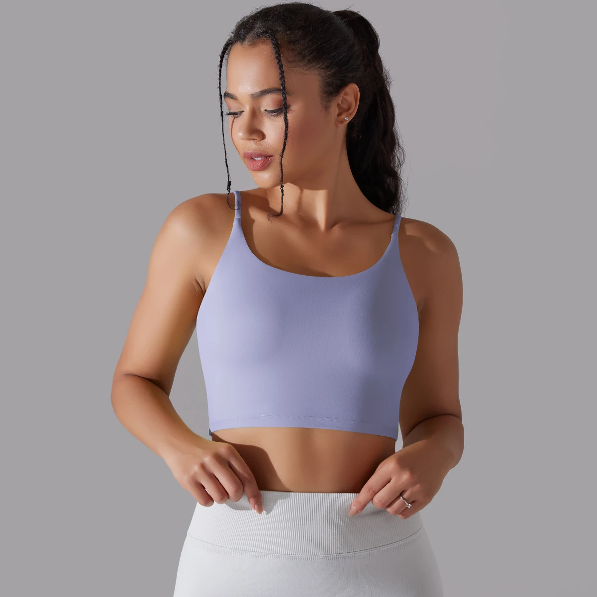 New Solid Color Yoga Undershirt Women Fixed Padded Sports Bra Sports Top Fitness Yoga Bra Gym Sport Bra Workout Top