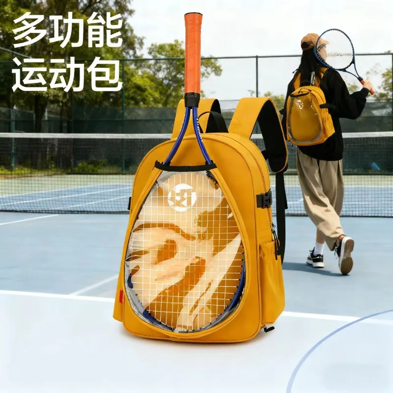 

multifunctional sports bag with simple storage, tennis bag, fashionable sports and fitness travel bag, large capacity backpac