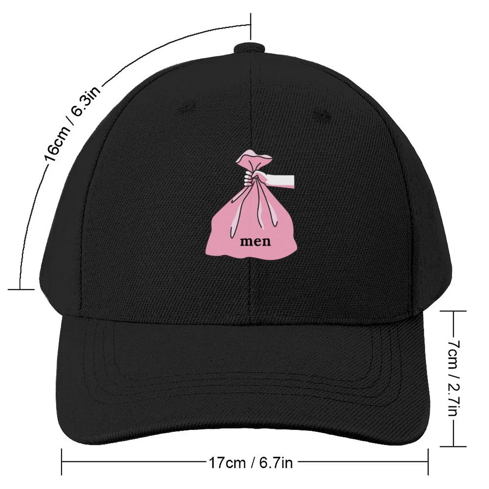 Men Are Trash WaterproofCap Baseball Cap Hood Anime Hat Fishing cap Snapback Cap Baseball For Men Women's