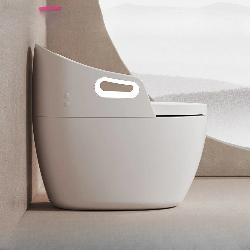 

Toilet automatic all-in-one machine, armrest luminous ambient light, large sitting circle household multi-function instant