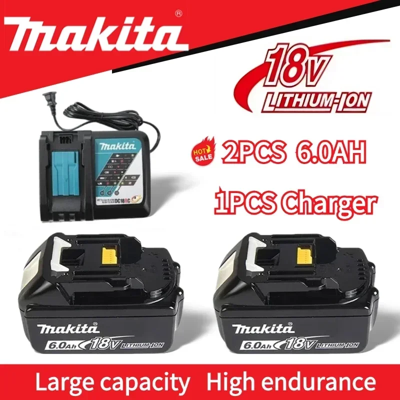 Makita 18 v  bettery，100% Original Makita Rechargeable Power Tool Battery, Replaceable LED Lithium-ion,  BL1860B 1850 BL1830