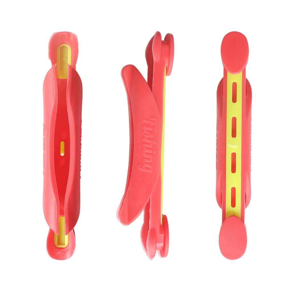 Fishing Tackle Pole Float Winder Use For ID14-22mm Fishing Rod Random Color Coiling Card Hand Pole Plate Winding Wrapped Clips