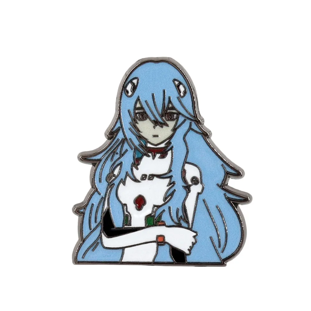 

Neon Genesis Evangelion Enamel Pin Rei Ayanami Lapel Pins for Backpacks Brooches Badges Fashion Brooch for Clothes Jewelry