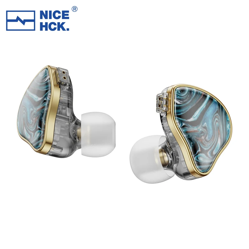 NiceHCK-Écouteurs intra-auriculaires filaires NX7 MK4, HIFI, IEM, 4BA + 2esse + PZT, pilote hybride, téléphone de sauna avec poignées amovibles, câble 0.78mm 2Pin