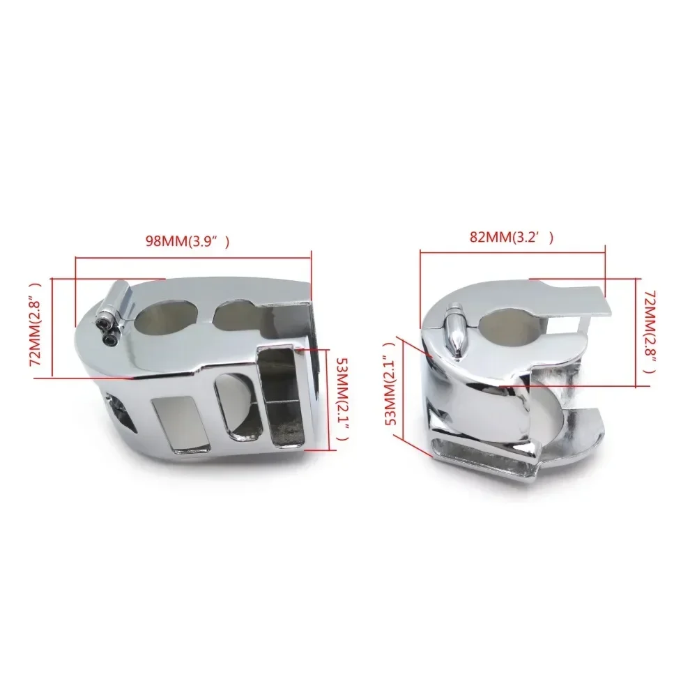 Motorcycle Parts Chrome Switch Housing Cover for Yamaha XVS V-Star 1100 Custom XVS1100 1999-2012