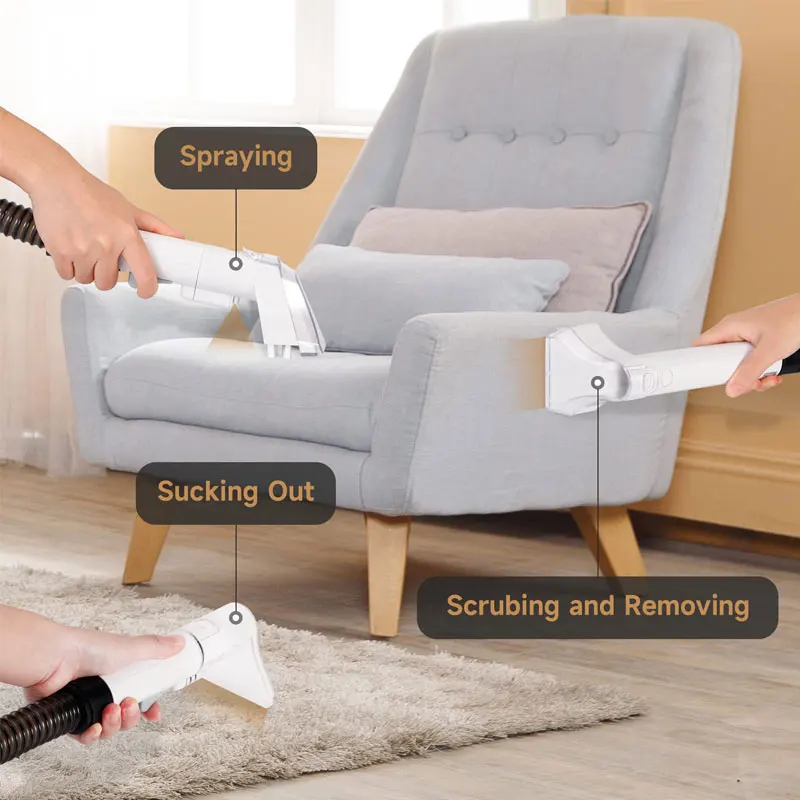 Fabric Cleaning Machine Wired Multifunctional Jet Suction All-in-One Carpet Curtain Sofa Cleaning Machine Household Vacuum Clean