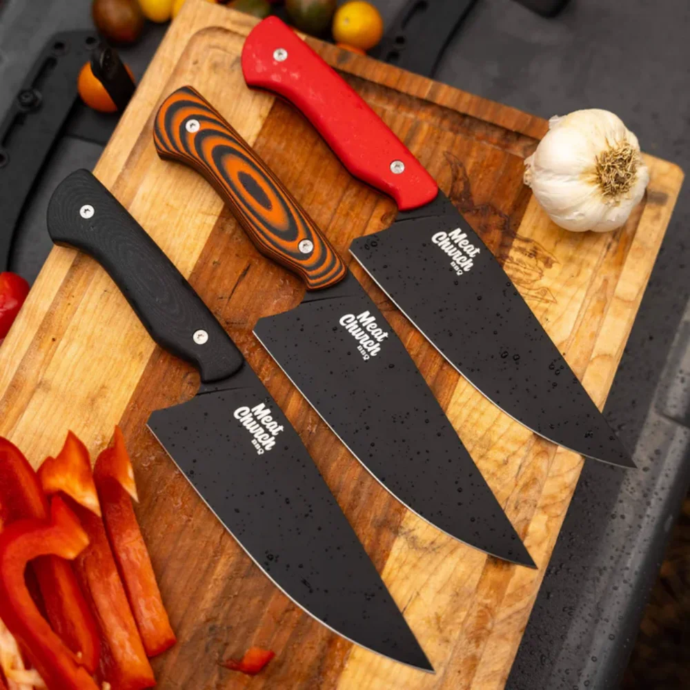 

Wilderness Adventure Multi-functional Straight Knife MEAT CHURCH CHEF Knife Cutting Knife EDC Portable Tool Multiple Styles Tool